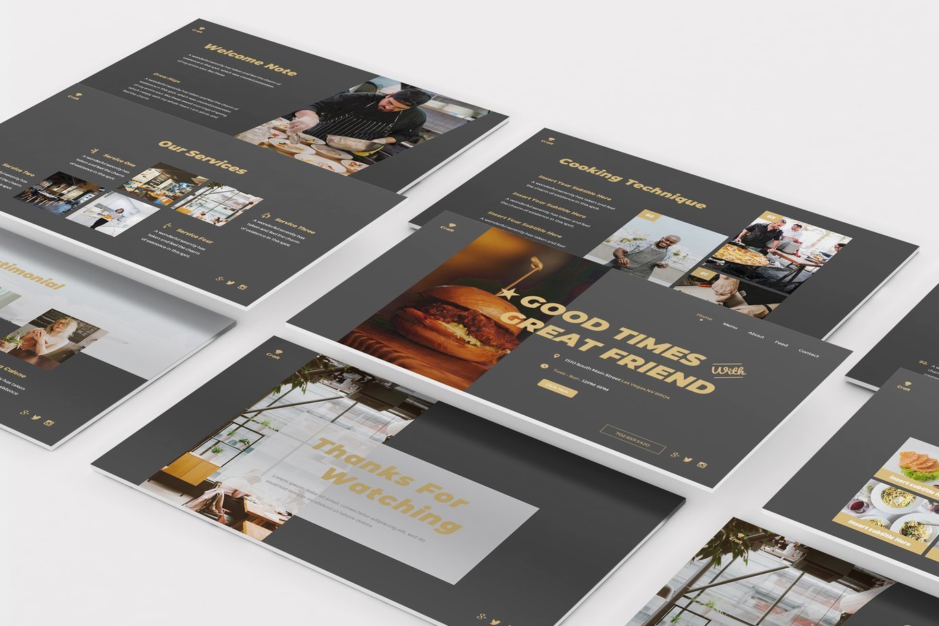 Craft Kitchen Powerpoint Template