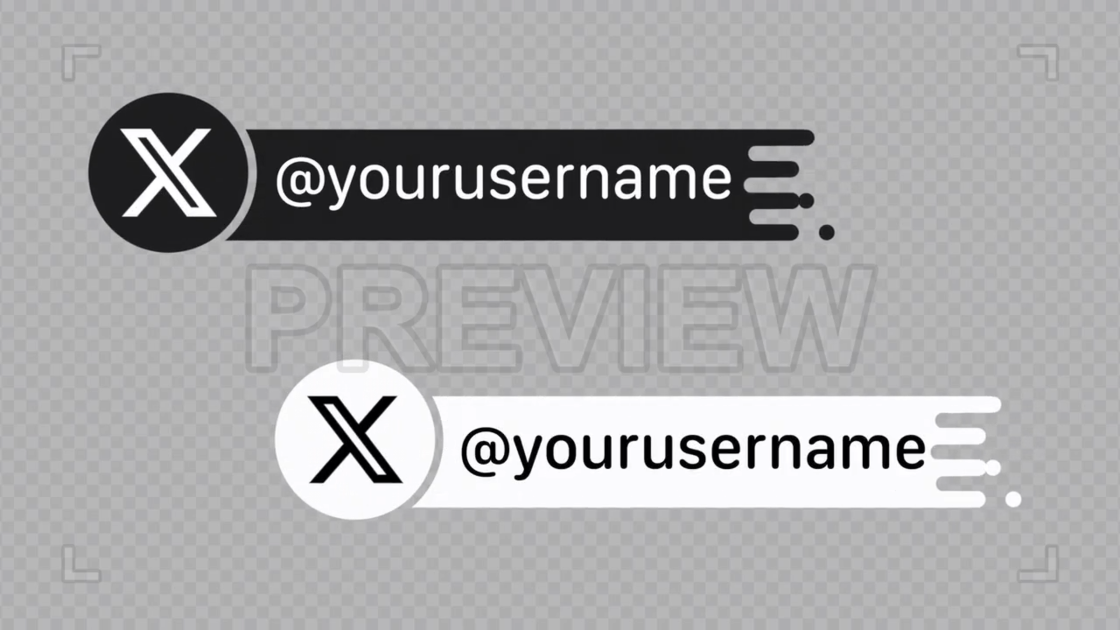 Pack Of Social Media Lower Thirds