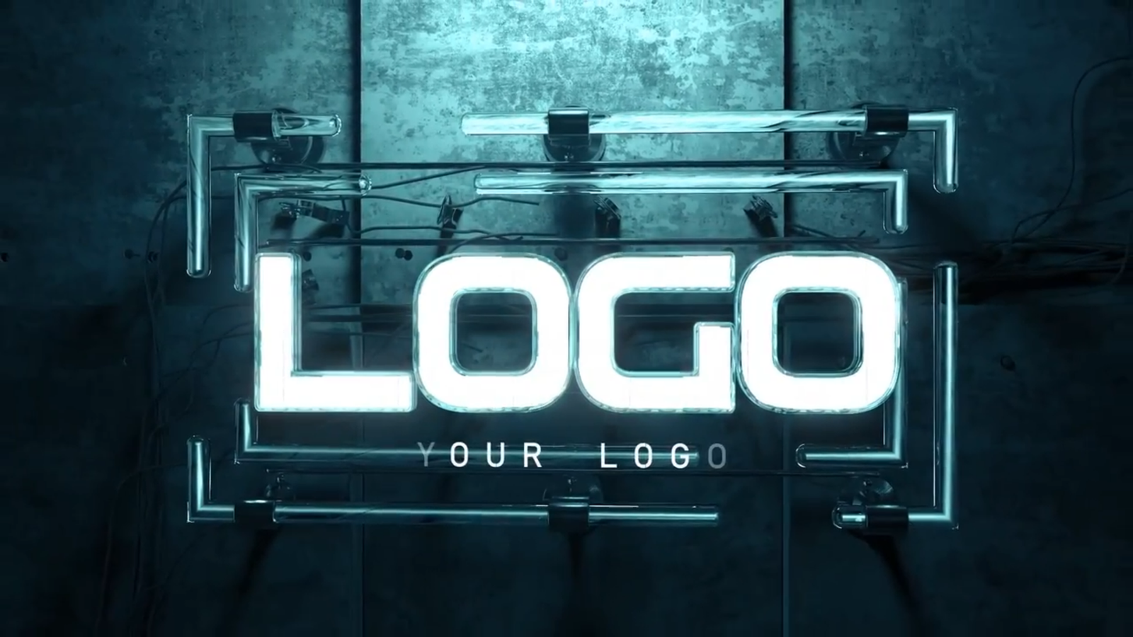 Neon Logo Glass