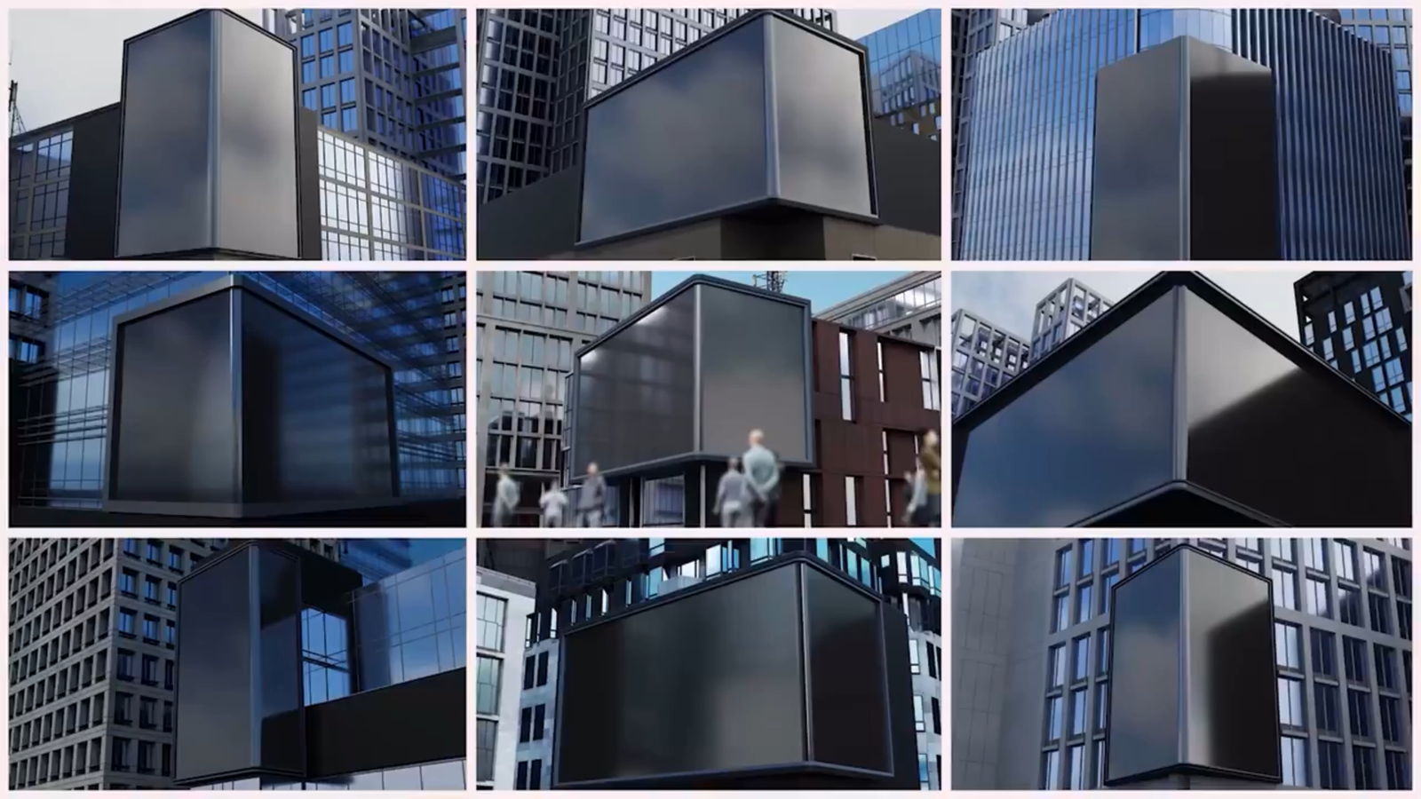 3D Corner Street Mockups