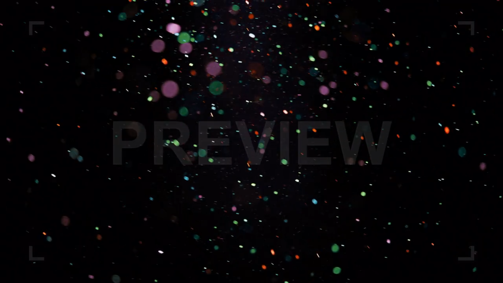 Colorful Particles Floating In The Air