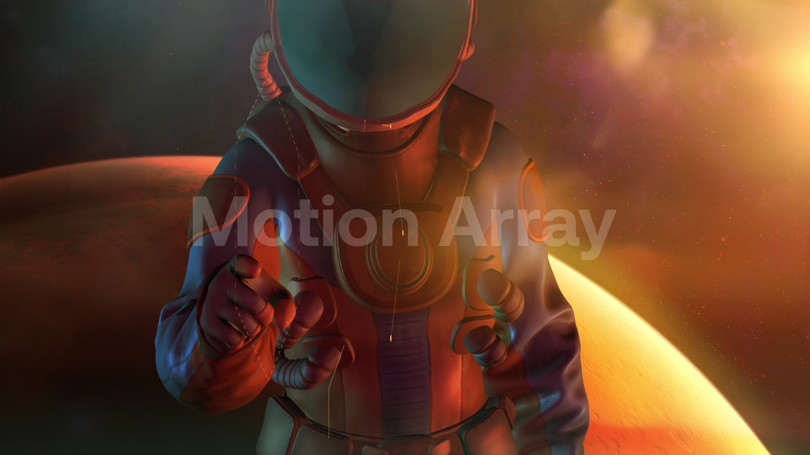 Astronaut On Mars