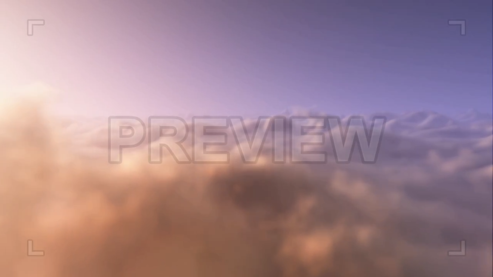 Above Heavenly Clouds Loop Animation