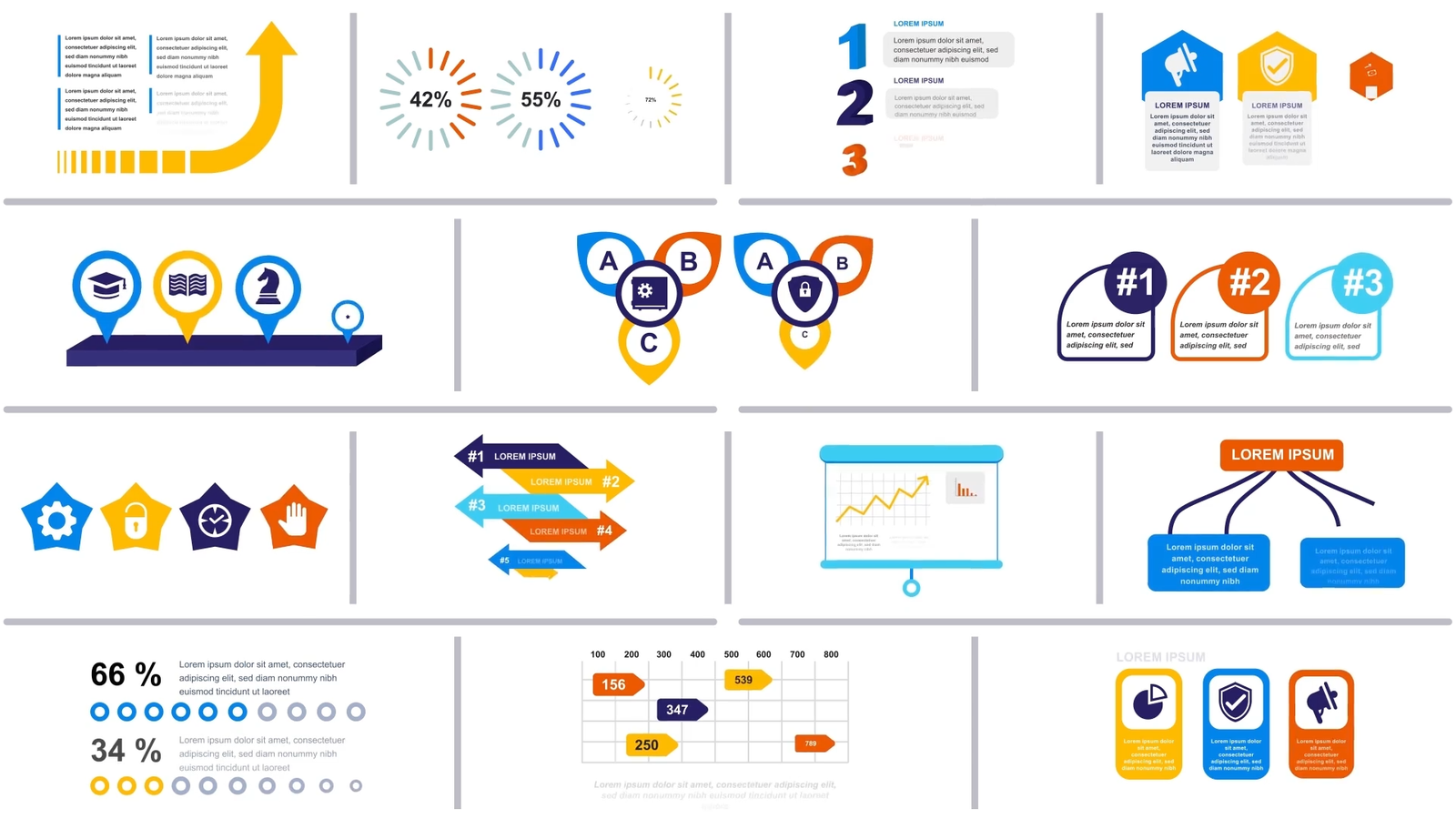 Infographics Vol.18 for Premiere Pro