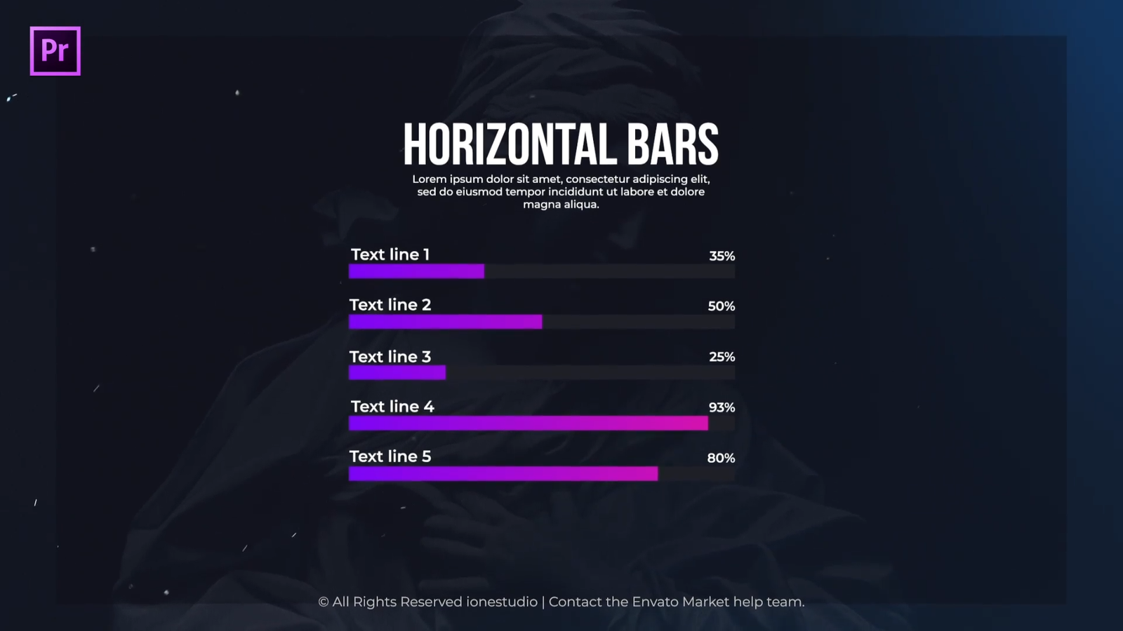 Horizontal Bar Charts for Premiere Pro