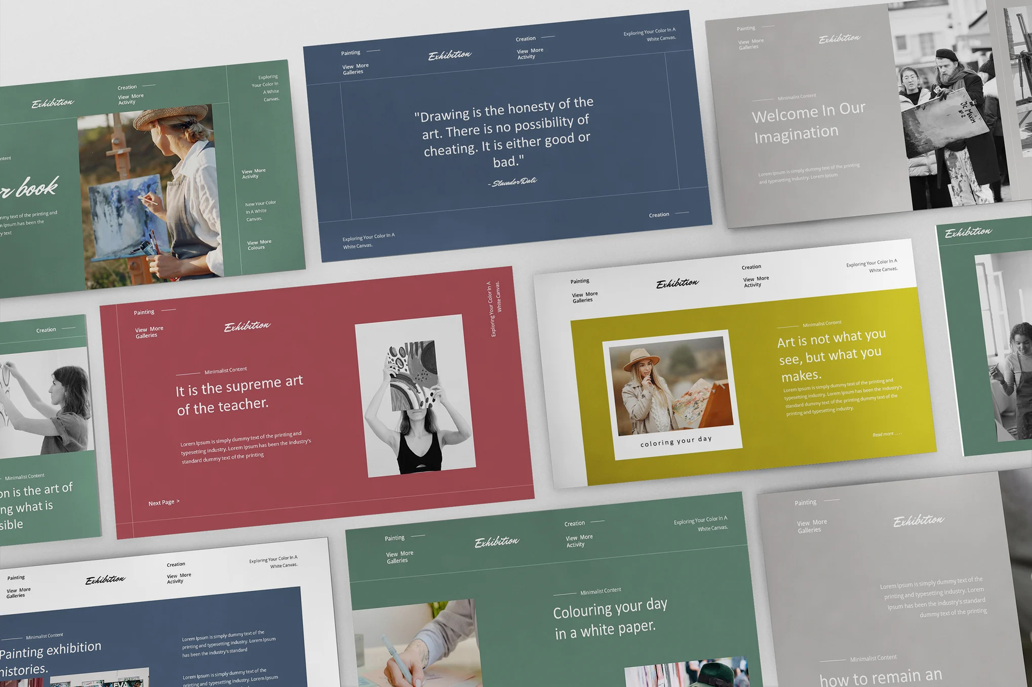 Colour Book Minimalist Powerpoint Presentation Tem